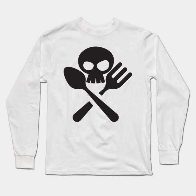 Bad Ass Chef Long Sleeve T-Shirt by justSVGs